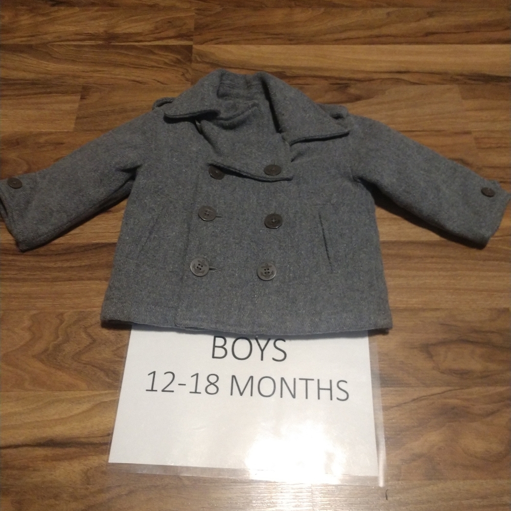 Boys Gap wool peacoat